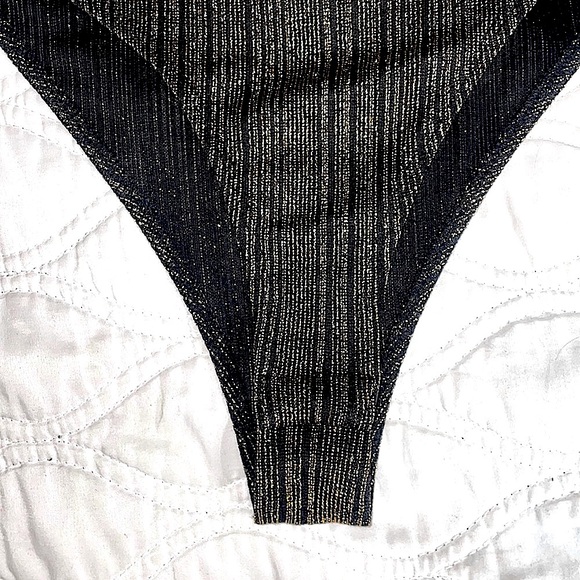 And Now This metallic bodysuit size S - Picture 5 of 10